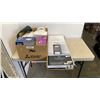 Image 1 : Box of appliences and 3 shelf organizer - store returns