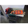 Image 1 : FOLDING CHAIR, LIFE JACKETS, CAMP ITEMS