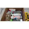 Image 2 : Box of Degreaser, packing tape and caution tape