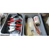 Image 1 : 2 trays of clamps and zip ties