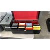Image 2 : Metal ammo box, case of 8 tracks and toolbox
