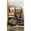 Image 8 : 2 Boxes of projection lamp bulbs and electronics