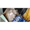 Image 2 : Tray of work gloves, safety goggles and tenser bandages