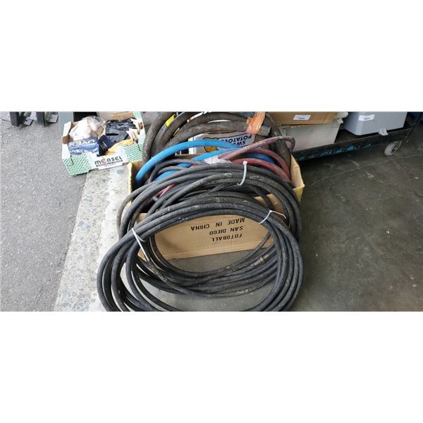 Box of various hoses