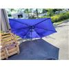 Image 2 : Cantilever umbrella and blue patio umbrella - store returns