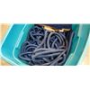Image 2 : Tote of approx 9 magic flex expanding garden hoses- store returns all need repair
