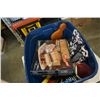 Image 1 : TOTE OF TONKA FIRETRUCK, REVERSE PAINTED LAMP SHADE, COLLECTABLES, BAROMETER