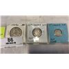 Image 2 : 3  1919 CANADIAN 925 COINS 50 CENT, 25 CENT, AND 10 CENT
