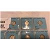 Image 2 : 7 CANADIAN SILVER DIMES KING GEORGE VI 1944-1947, 1947M, 1949, 1950  .800 SILVER
