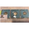 Image 2 : 3 CANADIAN SILVER DIMES KING GEORGE V 1912-1914  .925 SILVER