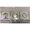 Image 2 : 3 CANADIAN 25 CENT CENTENNIAL "BOBCAT" COINS .500 SILVER AND 3  1968 SILVER 25 CENT COINS .500 SILVE