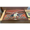 Image 2 : Large wood carved wall hanging with eastern shadowbox