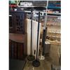 Image 1 : 2 FLOOR LAMPS, BLACK AND METALLIC