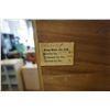 Image 8 : KRUG BROS WALNUT WRITING DESK WITH GLASS DOOR DISPLAY HUTCH TOP - 30 INCHES WIDE X 15 DEEP X 75 TALL