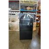 Image 1 : BLACK GLASS DOOR DISPLAY CABINET - 3 FOOT WIDE X 16 INCHES DEEP X 6 FOOT TALL