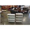 Image 1 : 2 WHITE BOOKSHELVES - 3 FOOT TALL X 2 FOOT WIDE X 9 1/2 INCHES DEEP AND 34 INCHES TALL X  27 WIDE X 