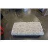 Image 2 : ROLLING DECORATIVE UPHOLSTERED BENCH - 44 INCHES WIDE X 22 DEEP X 17 TALL