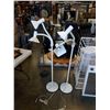 Image 1 : 2 DOUBLE HEAD TABLE LAMPS