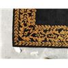 Image 2 : TUFTED BLACK AND GOLD 49 x 73 INCH AREA CARPET 100% WOOL HAND MADE IN INDIA