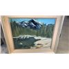 Image 2 : Oil on board "Springtimein the mountains" Signed Jim Murray '88