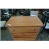 Image 2 : 5 DRAWER PINE CHEST OF DRAWERS MADE IN CANADA - 31 INCHES WIDE X 18 DEEP X 46 TALL