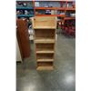 Image 1 : PINE SHELF - 52 INCHES TALL X 18 WIDE X 7 1/2 DEEP