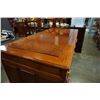Image 2 : SOLID ROSEWOOD DOUBLE PEDESTAL DESK - 5 FOOT WIDE, 28 INCHES DEEP, 31 INCHES TALL