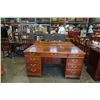 Image 1 : ROSEWOOD DOUBLE PEDESTAL DESK
