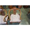 Image 2 : 2 CARVED SOLID ROSEWOOD SITTING ROOM CHAIRS - 26 INCHES WIDE, 34 1/2 INCHES TALL