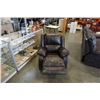 Image 2 : BROWN ROCKING RECLINER ARMCHAIR