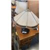 Image 1 : TABLE LAMP WITH LEADED GLASS SHADE
