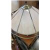 Image 2 : TABLE LAMP WITH LEADED GLASS SHADE