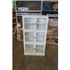 Image 1 : WHITE DISPLAY CABINET WITH 6 GLASS DOORS - 41 INCHES WIDE, 12.5 DEEP, 6 FOOT TALL