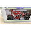Image 2 : NEW METAL MOTORCYCLE GARDEN WINDSPINNER WITH SOLAR LIGHT