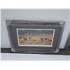 Image 1 : Limited edition print sorting out the neighbor's cattle by John Schnurrenberger signed and numbered