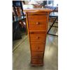 Image 1 : Slim 5 drawer storage cubby - 11 inches wide x 9 inches deep x 39 1/2 tall