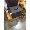 Image 1 : STUDDED LEATHER CARRY CHEST 15 X 13 X 12 INCHES TALL