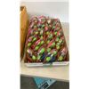 Image 2 : Tray of solar animated flowers and keep calm carry on frames