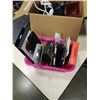 Image 2 : Box of electronics and walkie talkies