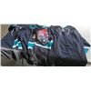 Image 1 : 4 new firstar hockey jerseys, montreal hand towel, Flyers watch and maple leaf earbuds