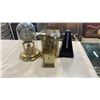 Image 1 : METRONOME, ROYAL CARRIAGE CLOCK, SOLAR CLOCK AND PLASTIC DOME CLOCK