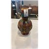 Image 1 : METAL INLAID VASE 11 1/2 INCHES TALL - MADE IN TIBET