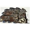 Image 1 : Hand carved wooden dish with figures