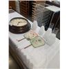 Image 1 : AC MOTOR CLOCK AND GLASS LAMP FLUTES