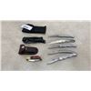 Image 1 : New Columbia folding knife, with 5 folding pocket knives and wood handle knife