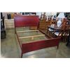 Image 2 : QUEENSIZE CHERRY FINISH BED FRAME