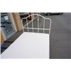 Image 2 : WHITE METAL DOUBLE SIZE BED FRAME WITH MATTRESS