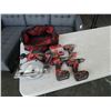 Image 1 : MILWAUKEE M18 CORDLESS TOOL SET - HAMMER DRILL/DRIVER, DRILL, IMPACT GUN, CIRCULAR SAW, 3 BATTERIES 
