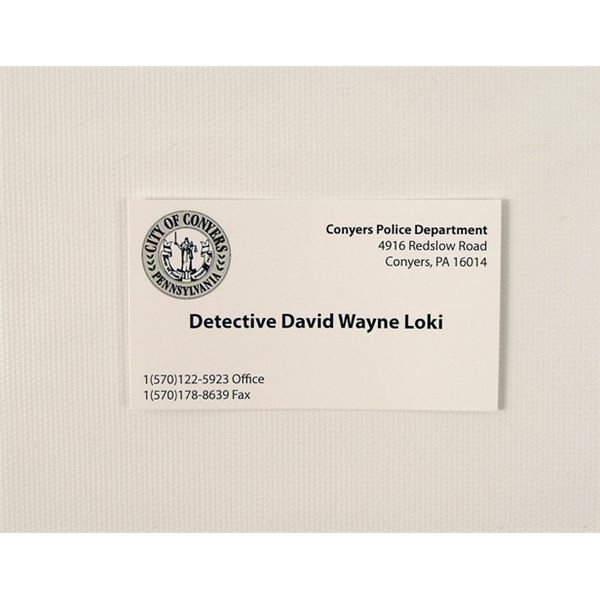 Prisoners Detective Loki (Jake Gyllenhaal) Movie Props