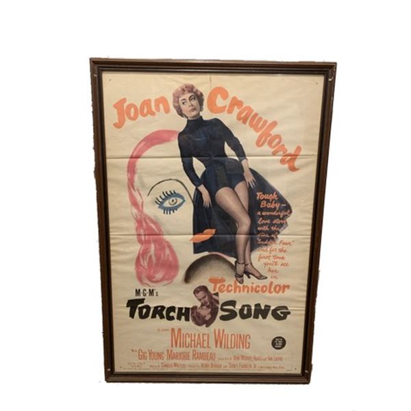 MGM's "Torch Song" (1953) Original Framed Litho Poster